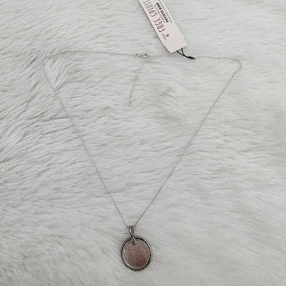 NEW Free Spirit Peyote Bird Silver Chain Necklace Lotus Flower Coin Pendant - Picture 4 of 8